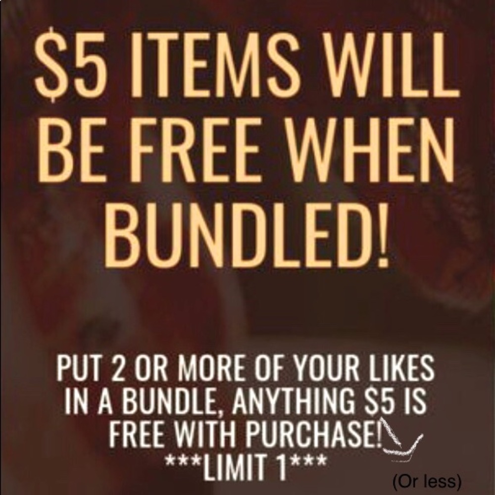 FREE $5 Item when Bundled